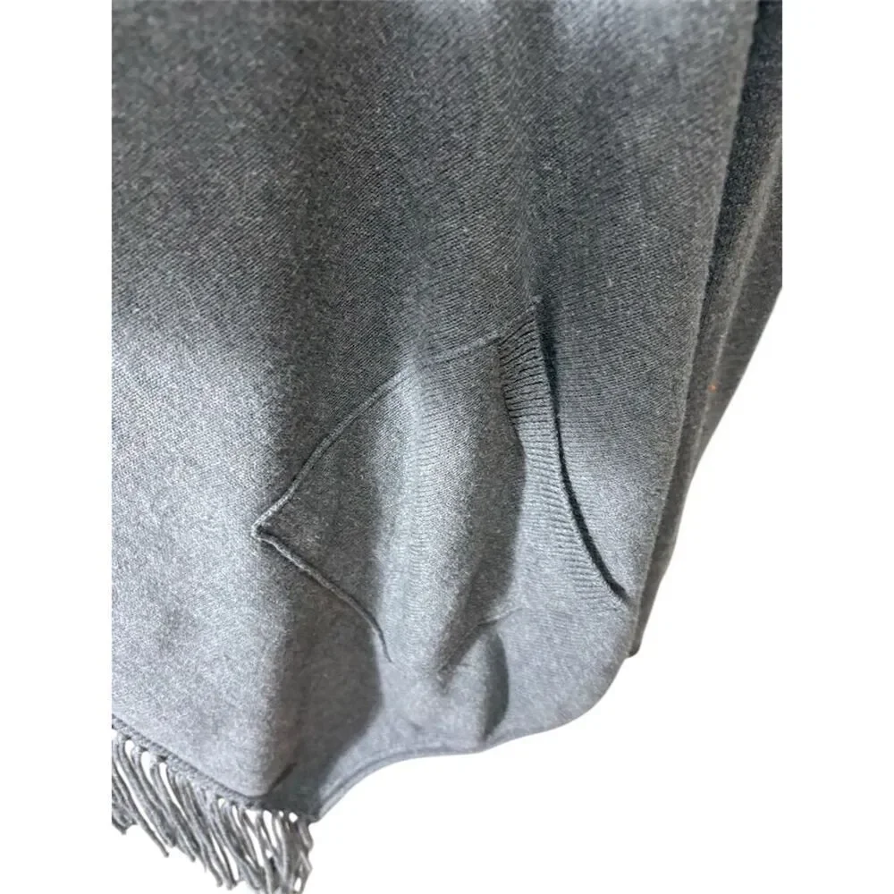 Banana Republic Women's XL Gray Fringe Open Front Cardigan Sweater - Picture 4 of 9